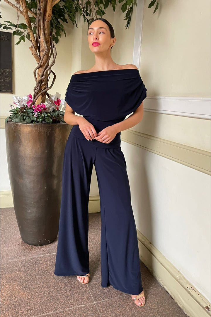 Carbon jumpsuit in navy T1