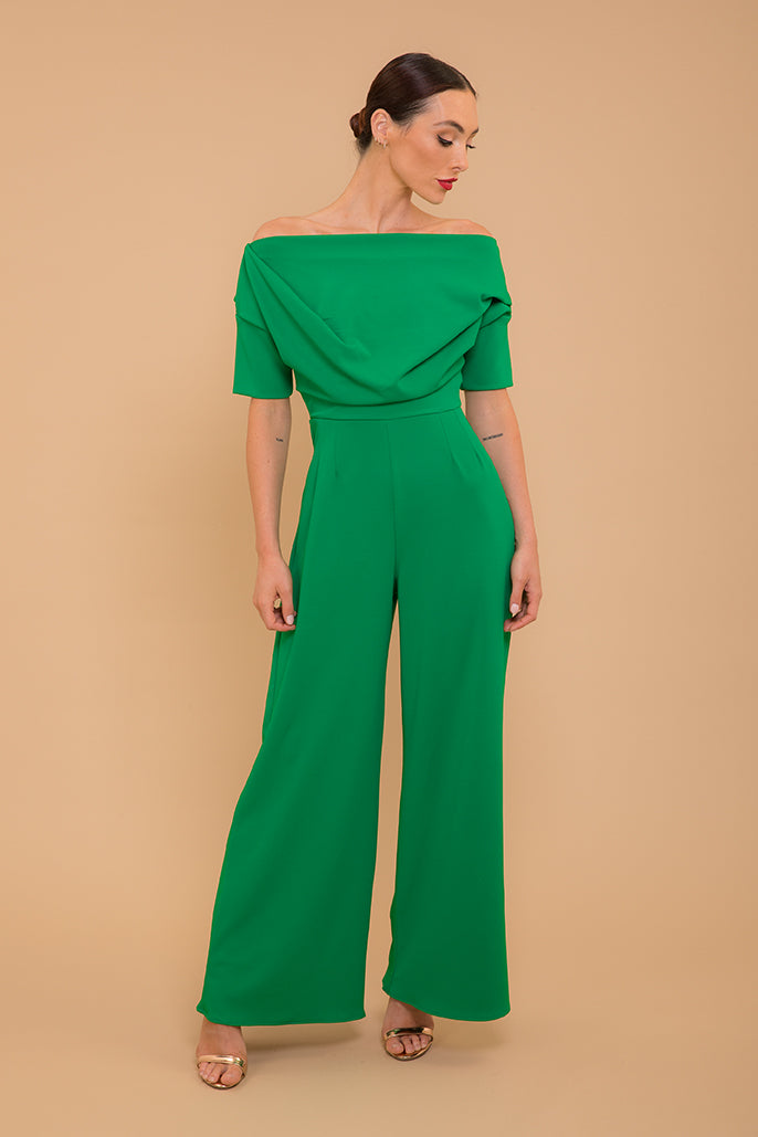 ATOM LABEL lima jumpsuit in emerald green