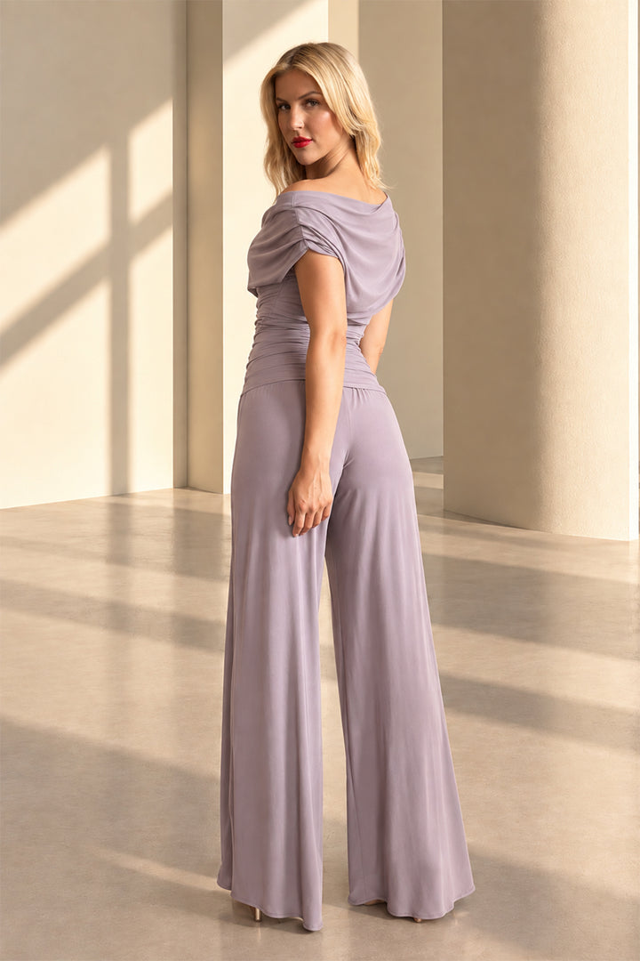 Carbon jumpsuit in grey taupe D1