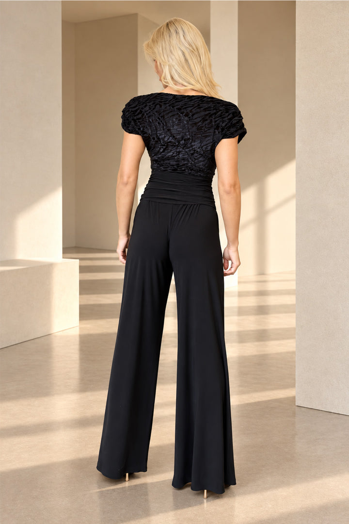 Carbon jumpsuit in velvet zebra &amp; black T3