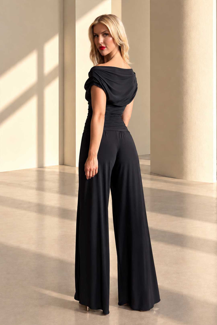 Carbon jumpsuit in black T3