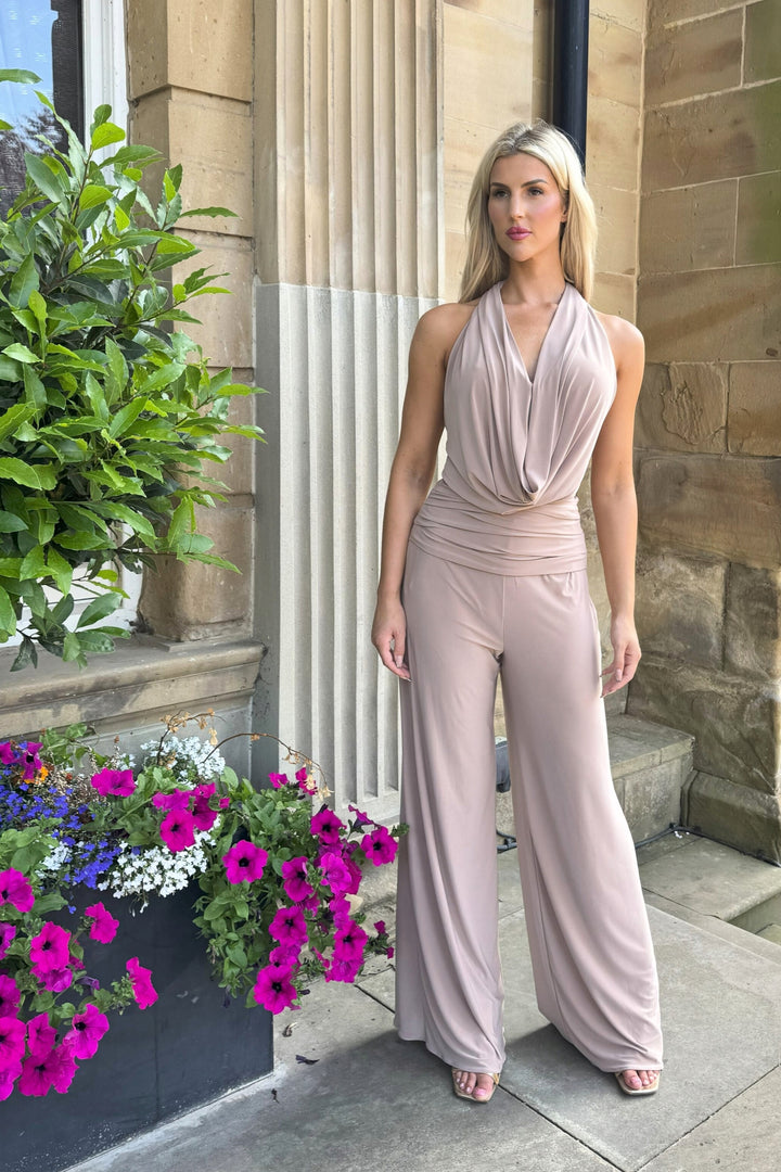 SS26 Barium jumpsuit in camel
