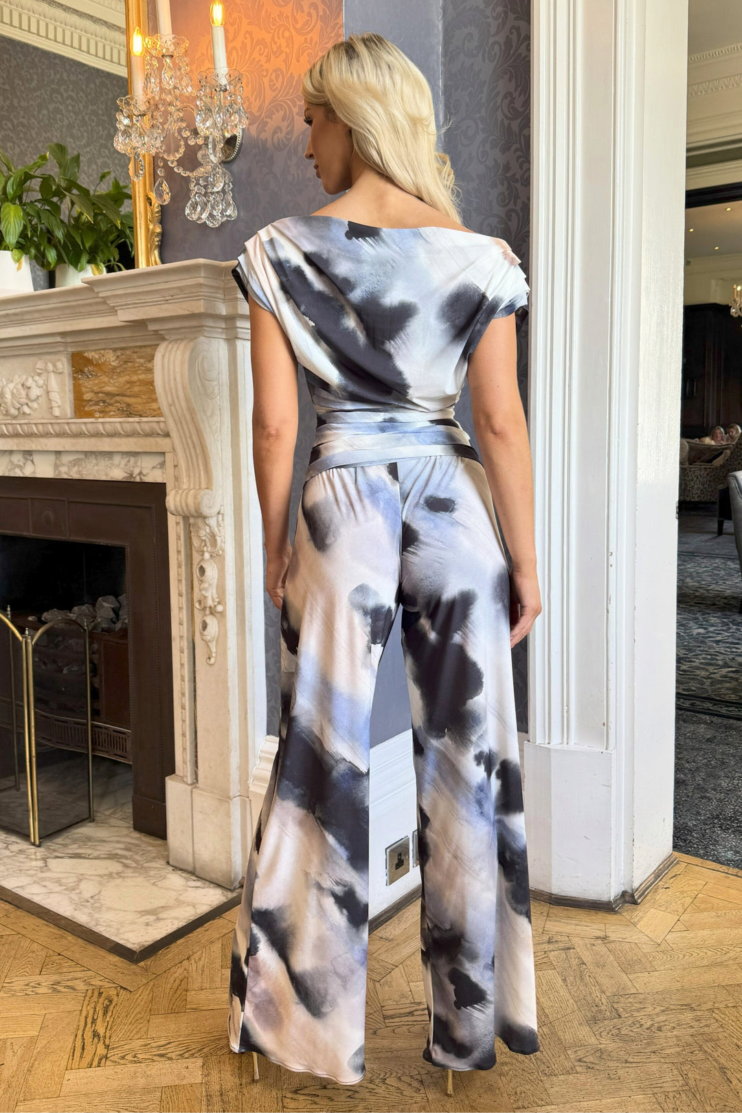 SS26 Carbon jumpsuit in abstract print