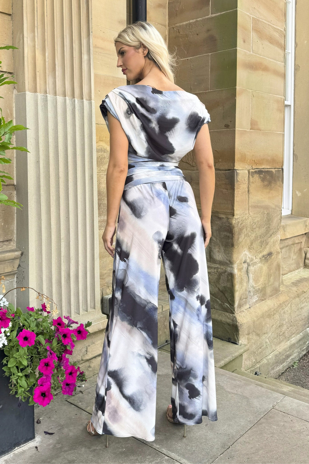 SS26 Carbon jumpsuit in abstract print