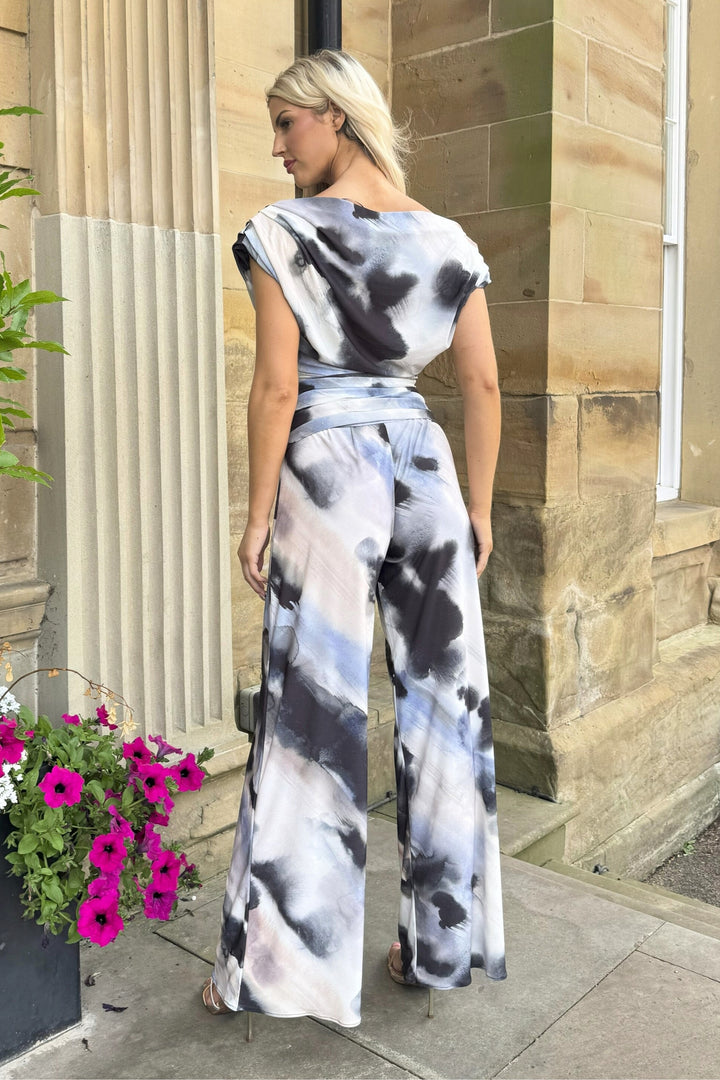 SS26 Carbon jumpsuit in abstract print