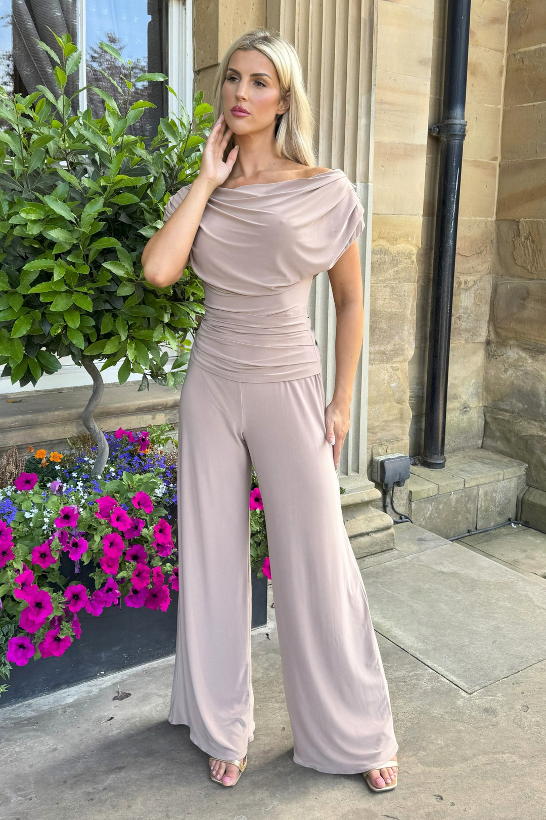 SS26 Carbon jumpsuit in camel