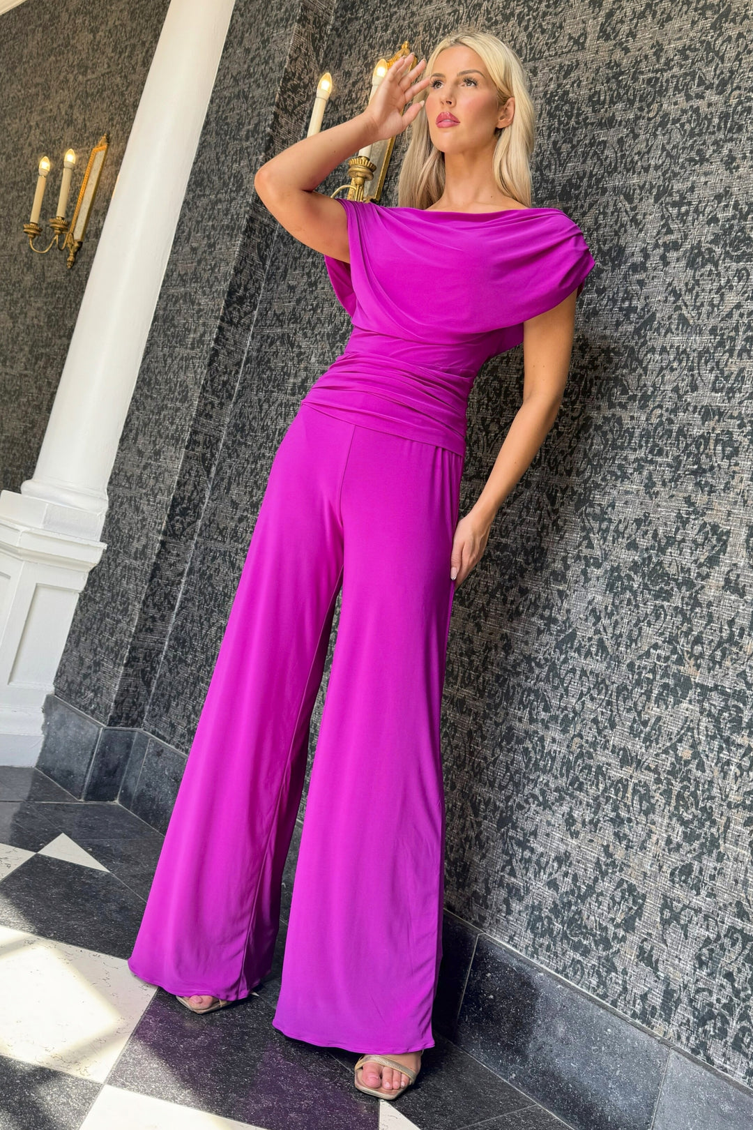 SS26 Carbon jumpsuit in magenta D2