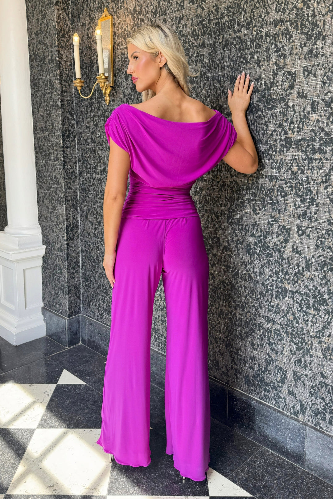SS26 Carbon jumpsuit in magenta D2
