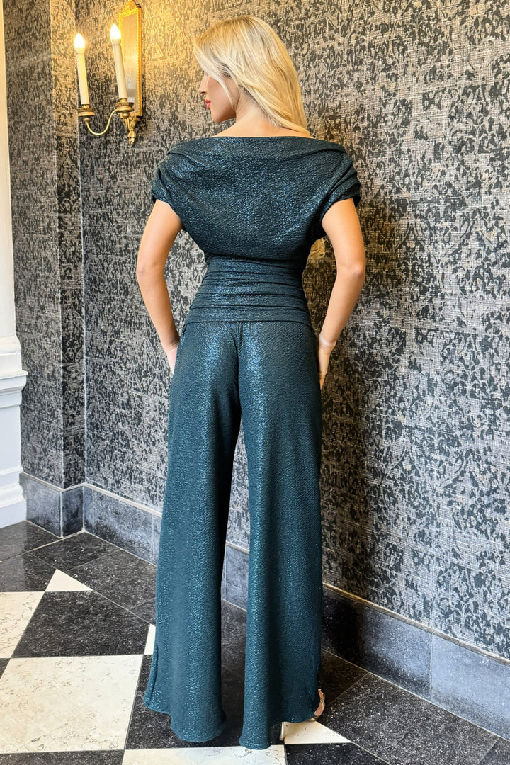 AW26 Carbon jumpsuit in all over speckled forest