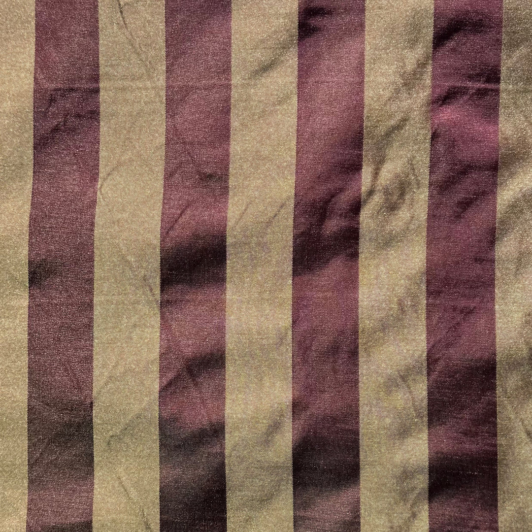 Jolaby Wrap Ruched Dress in Aubergine Stripe