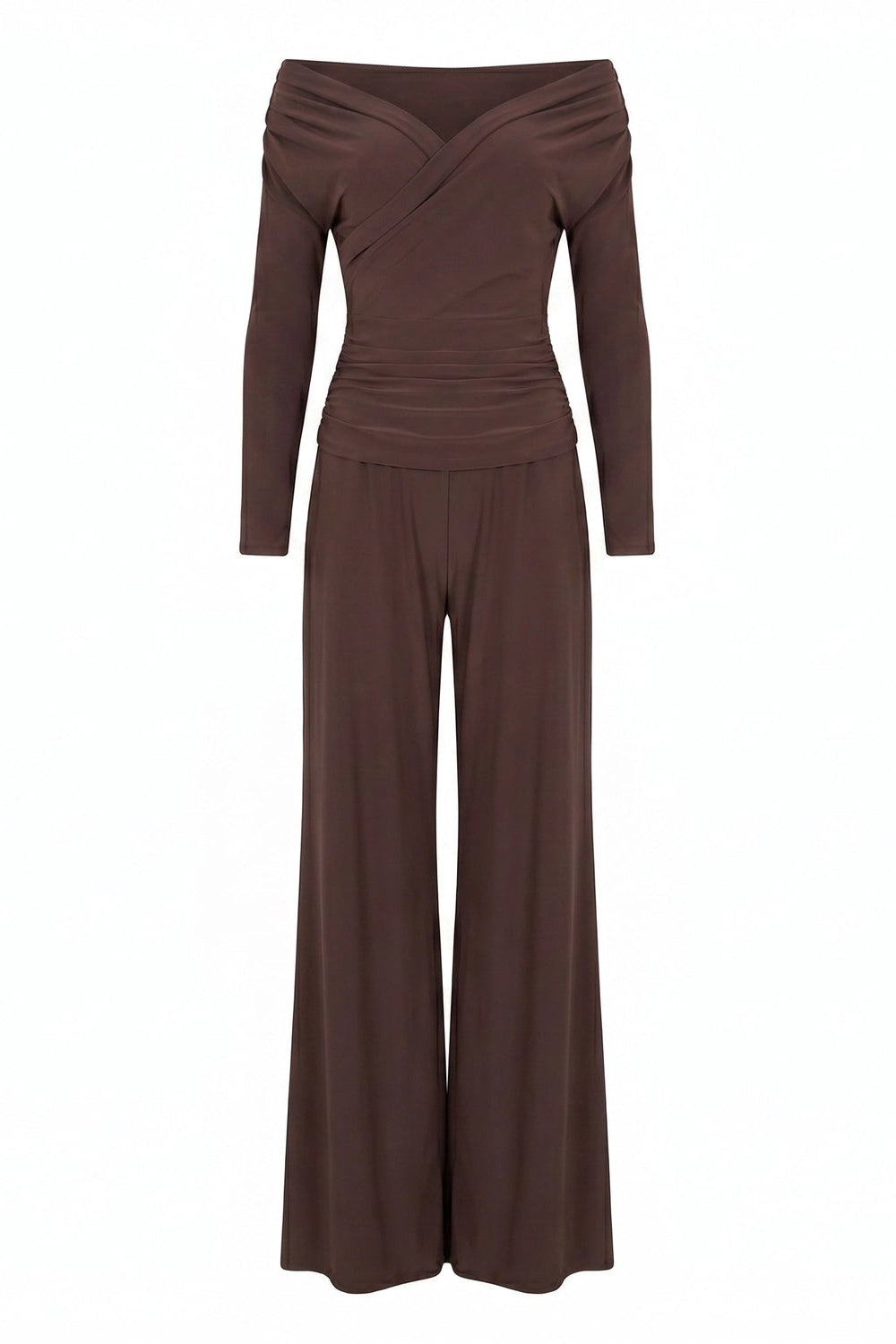 Valencia jumpsuit in chocolate