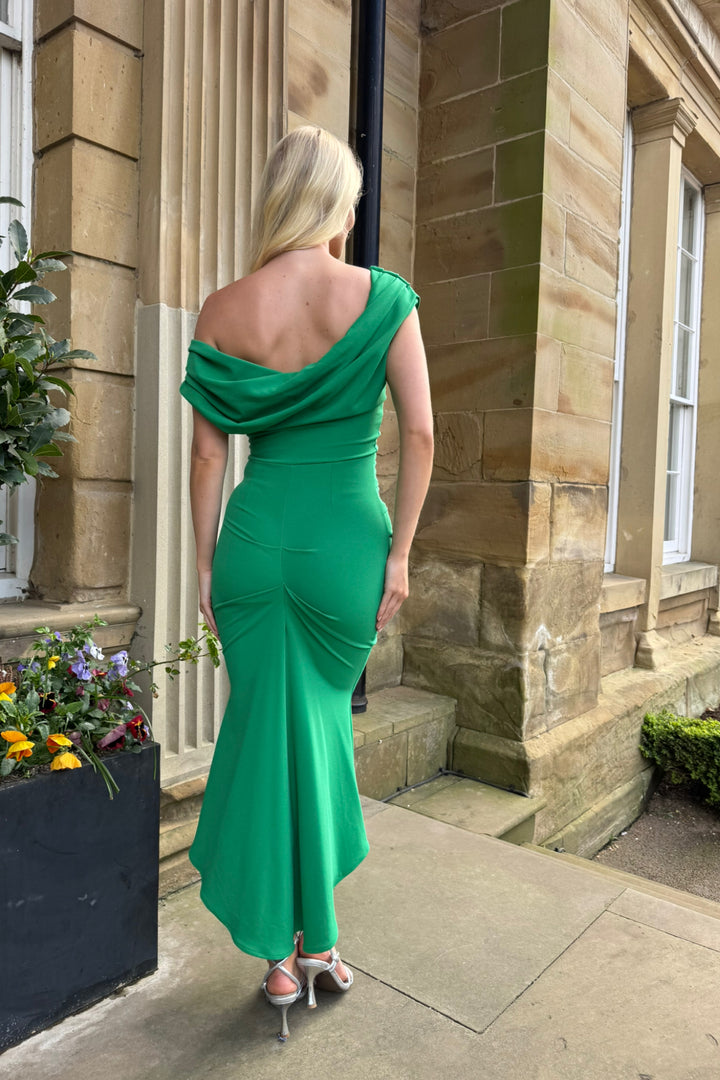 Mercury dress in emerald green