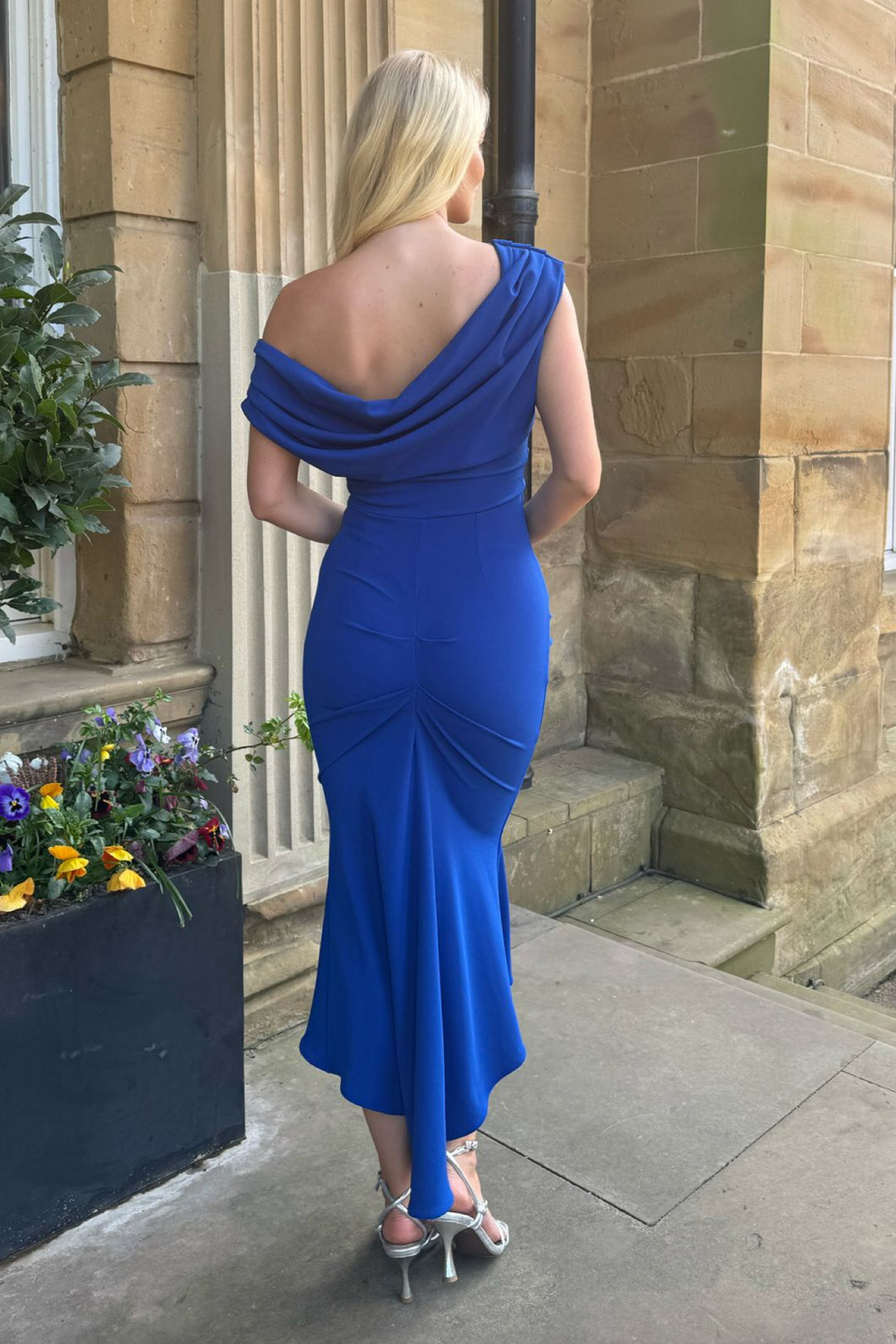 Mercury midi dress in cobalt