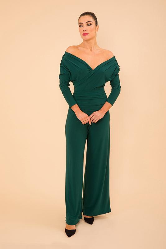 Valencia jumpsuit in forest green