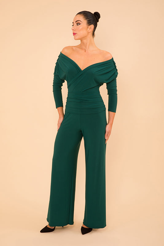 Valencia jumpsuit in forest green