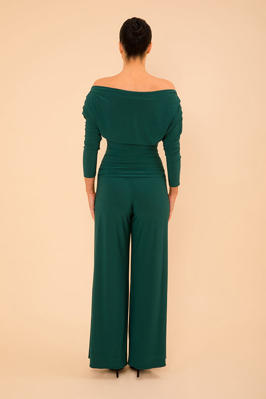 Valencia jumpsuit in forest green