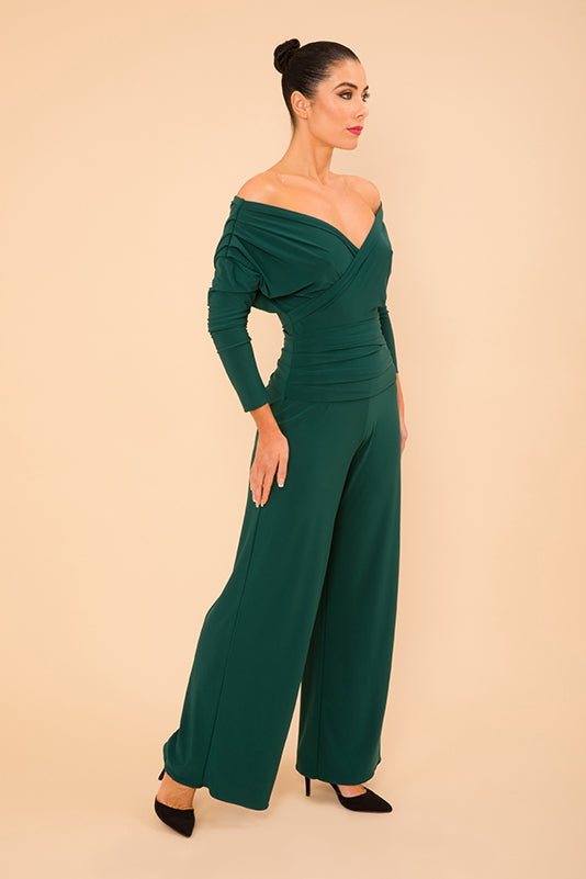 Valencia jumpsuit in forest green