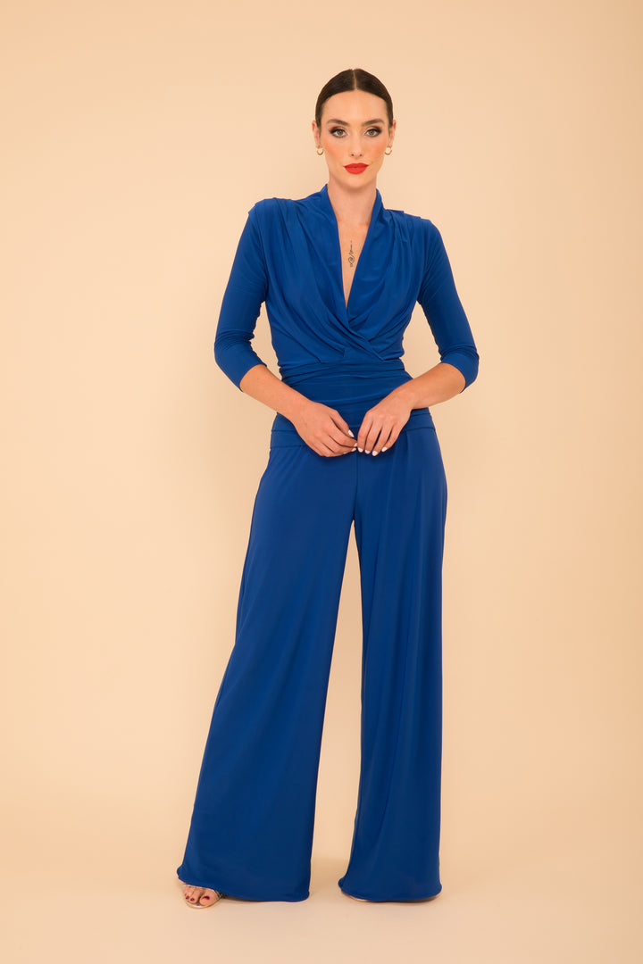 Uranium jumpsuit in cobalt
