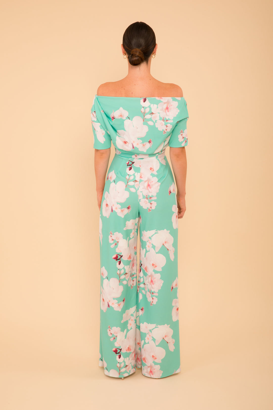 Lima jumpsuit in aqua floral - sample sale