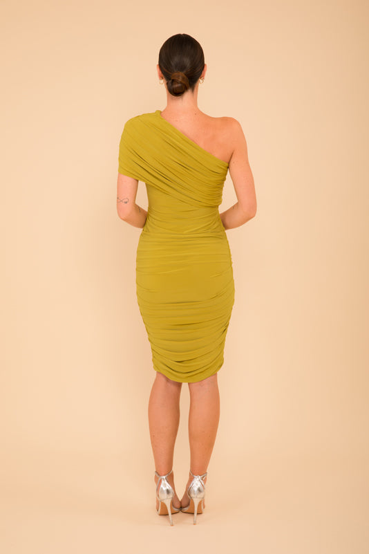 Neon dress in lime