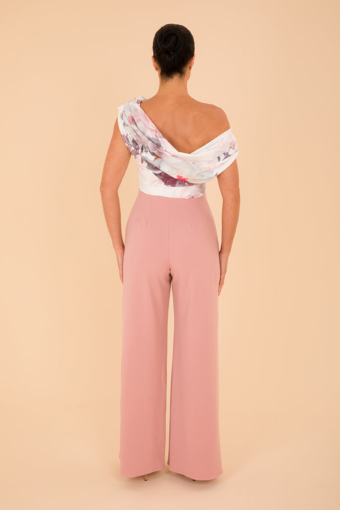 Venice jumpsuit in blush & blush floral