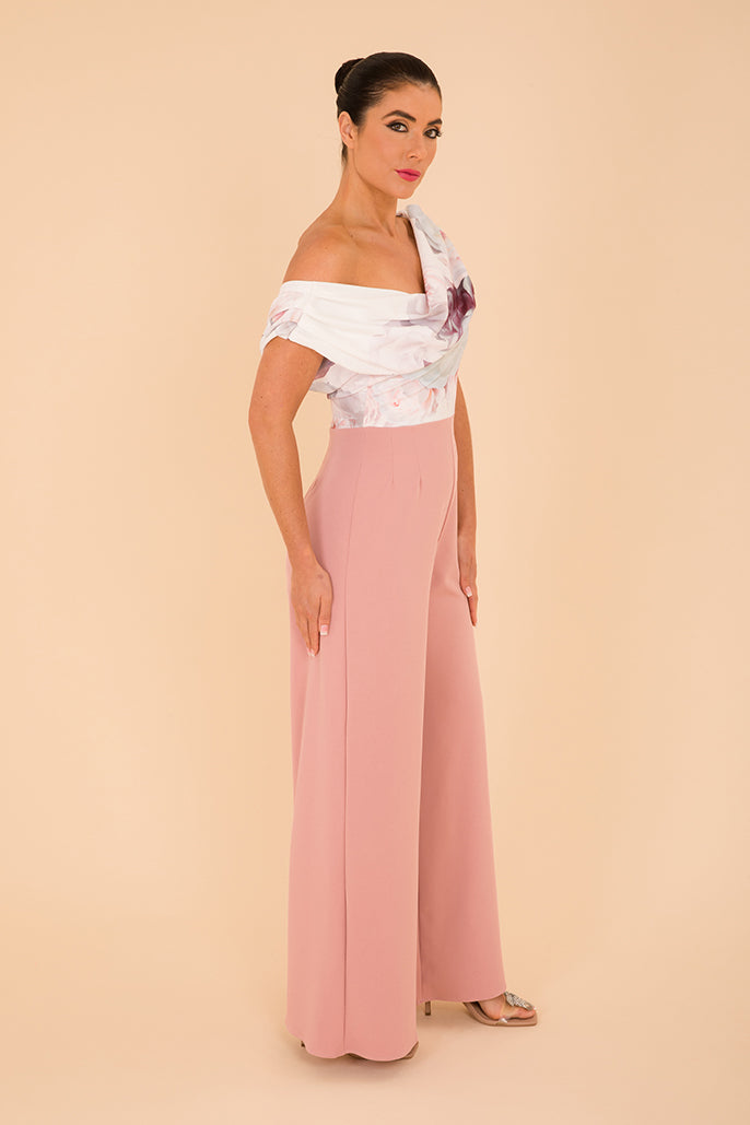Venice jumpsuit in blush & blush floral