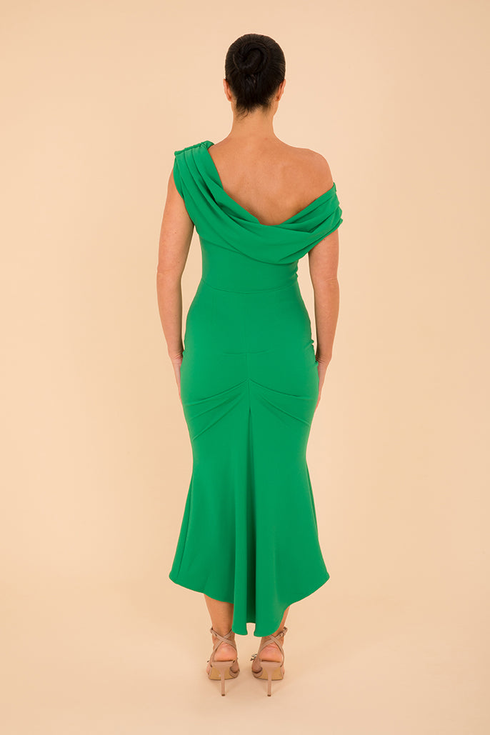 Mercury dress in emerald green