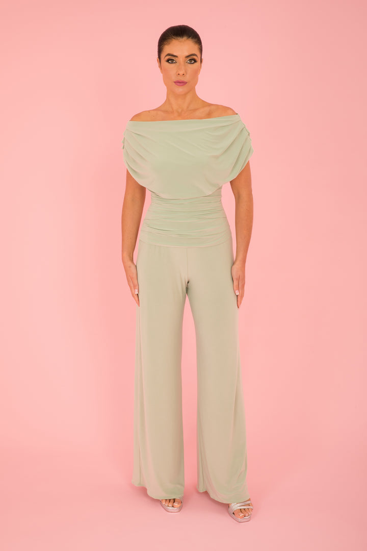 Carbon jumpsuit in sage green