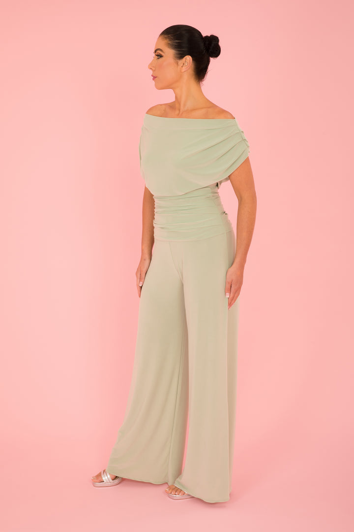 Carbon jumpsuit in sage green