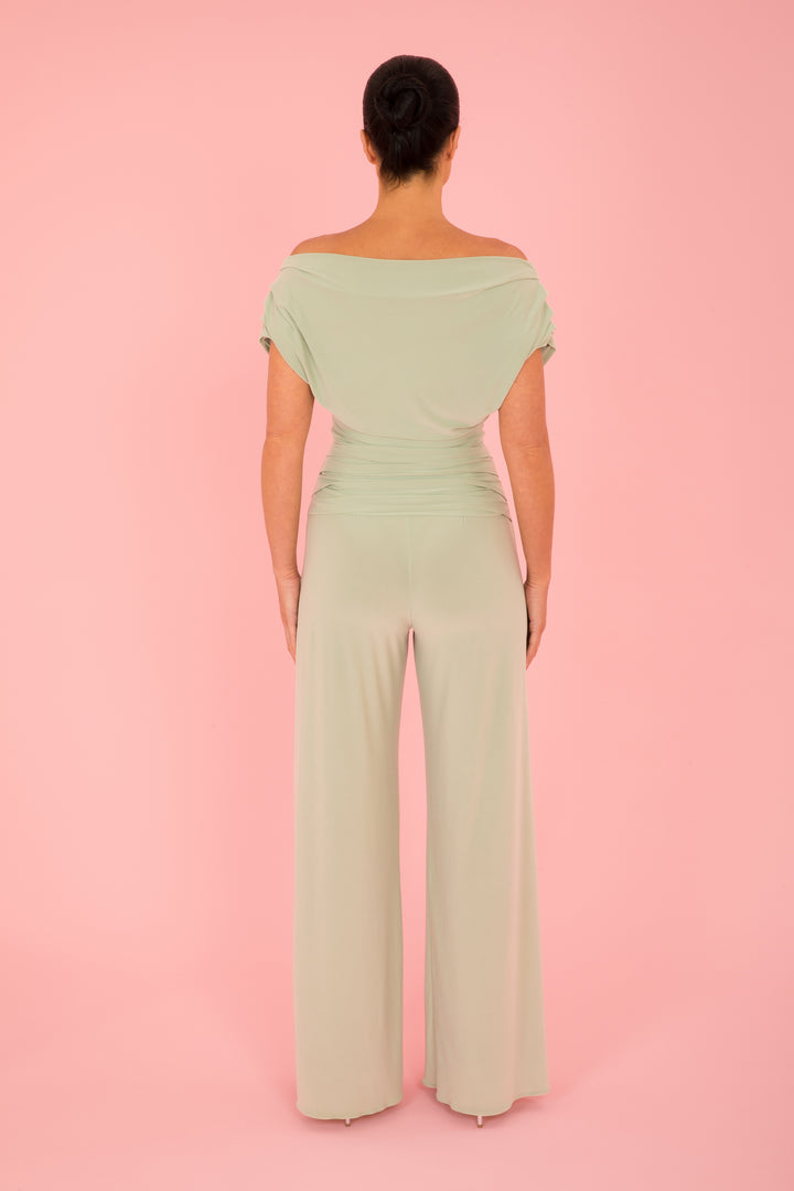 Carbon jumpsuit in sage green