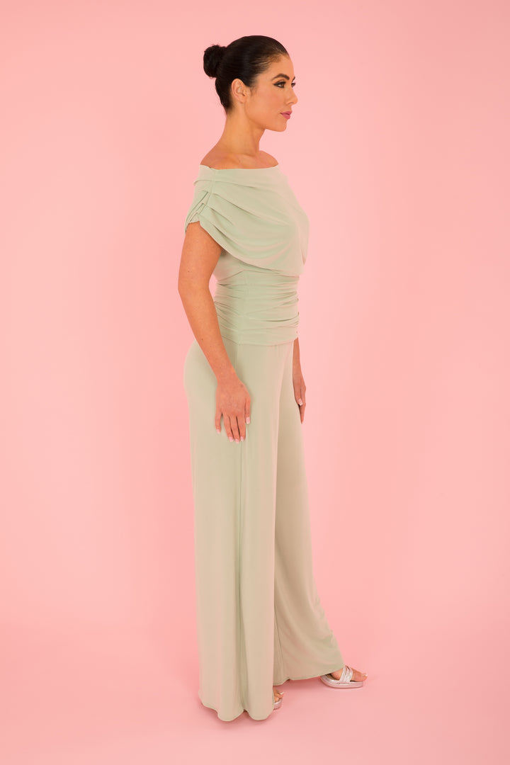 Carbon jumpsuit in sage green