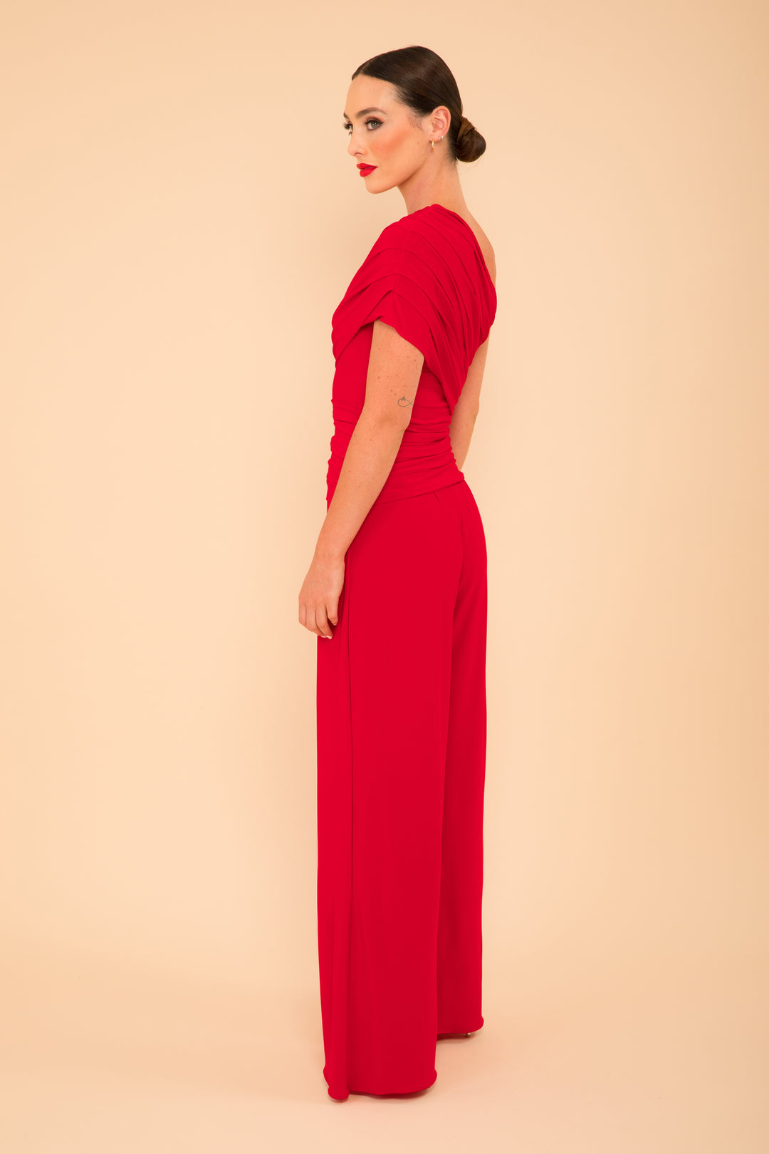 Rhodium jumpsuit in red