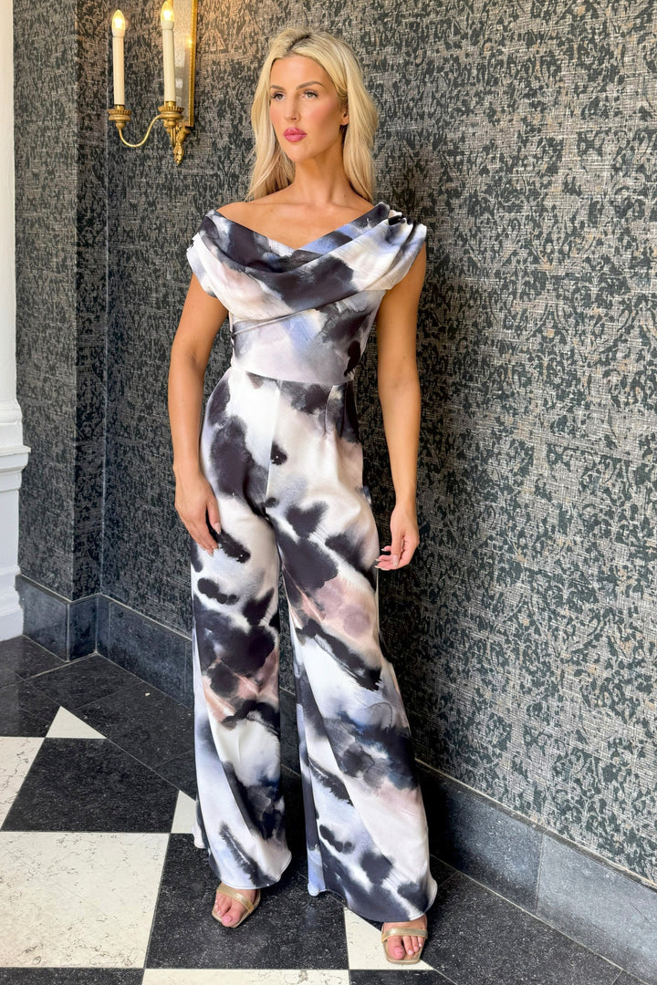 SS26 Venice jumpsuit in abstract print