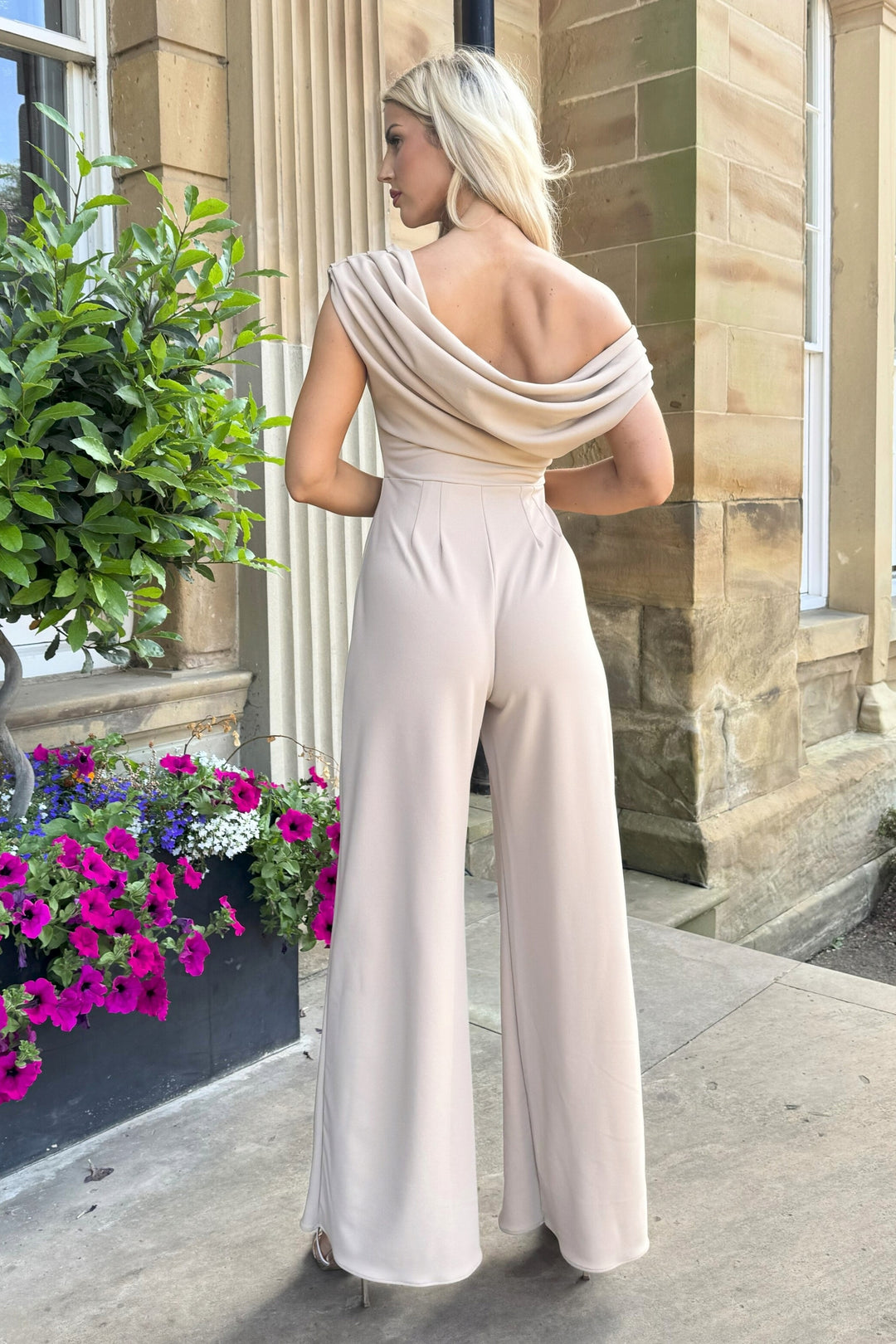 SS26 Venice jumpsuit in stone
