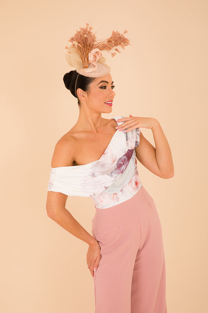 Venice jumpsuit in blush & blush floral