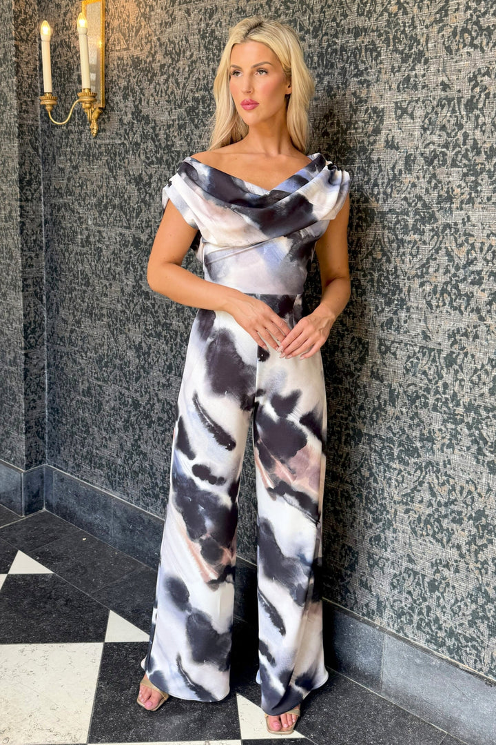 SS26 Venice jumpsuit in abstract print