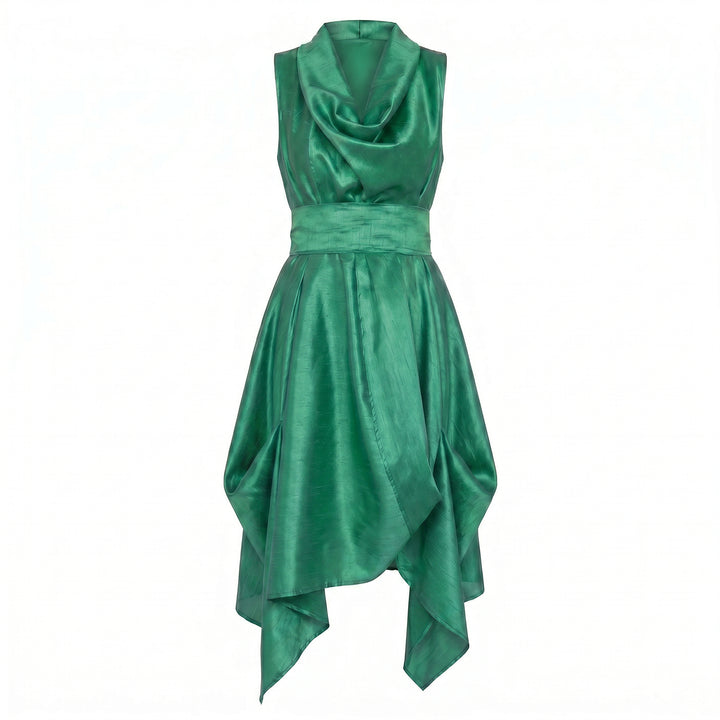 Jolaby Wrap Ruched Dress Apple Green