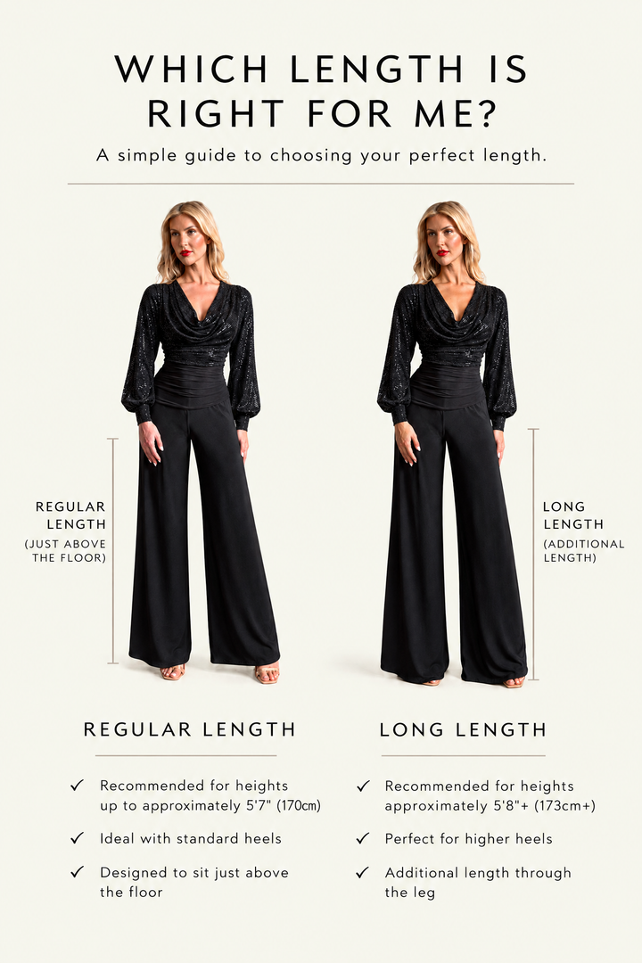 Indium Cowl Neck Bell Sleeve Jumpsuit - Black Sequin