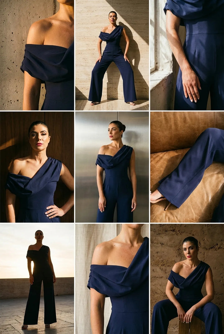 Automation - Venice jumpsuit in navy