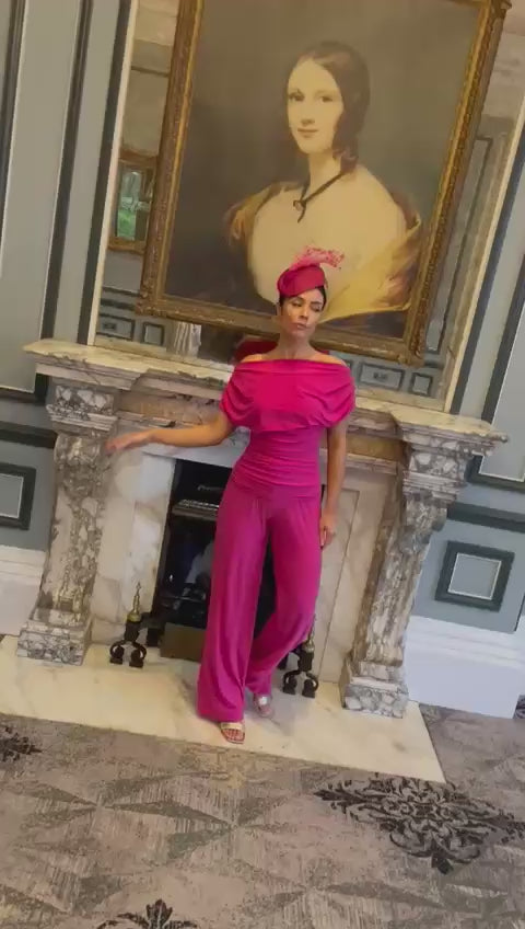 Carbon jumpsuit in hot pink