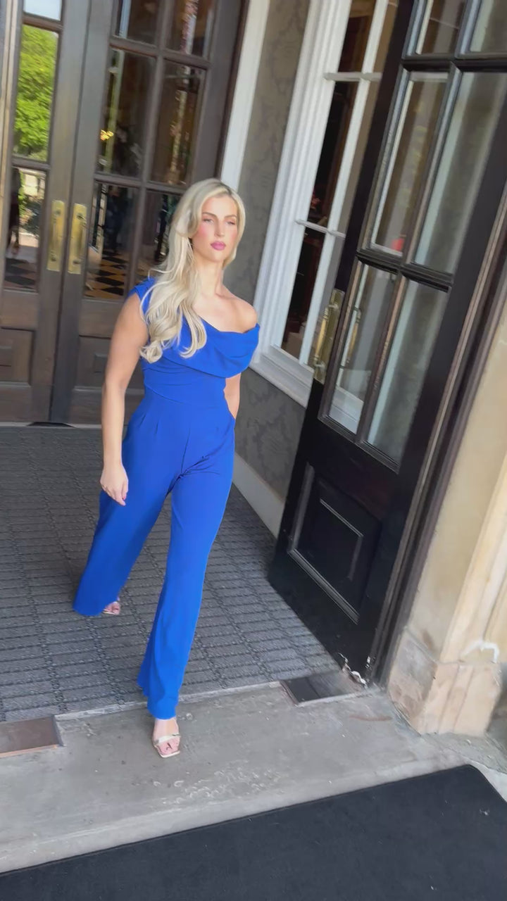 Venice jumpsuit in cobalt