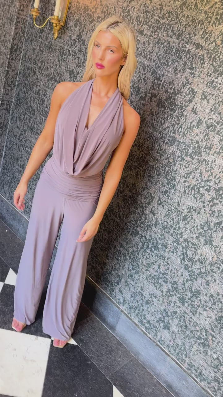 Barium Jumpsuit in grey taupe (1).MOV