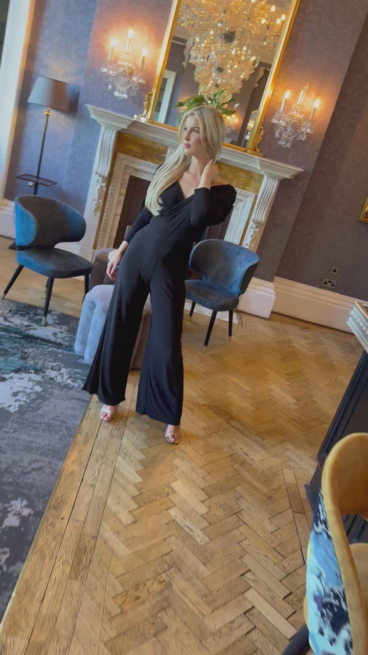 Valencia jumpsuit in black