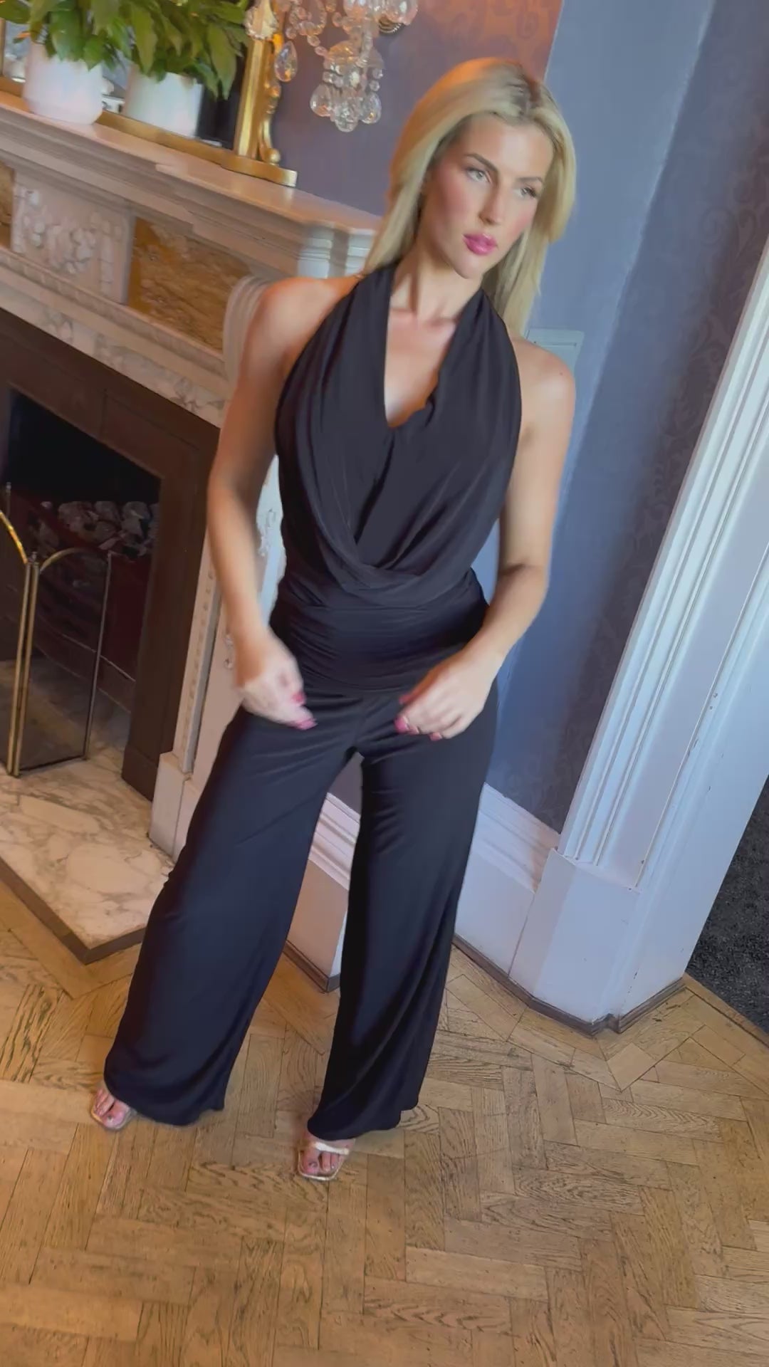 Barium jumpsuit in black