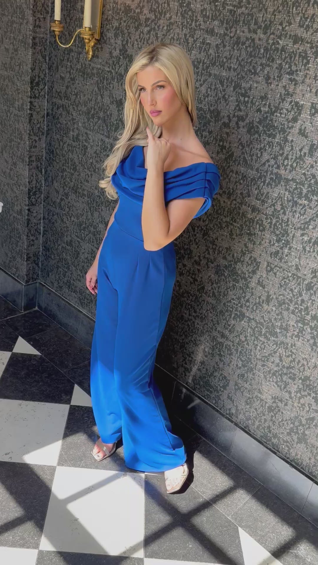 Venice jumpsuit in cobalt