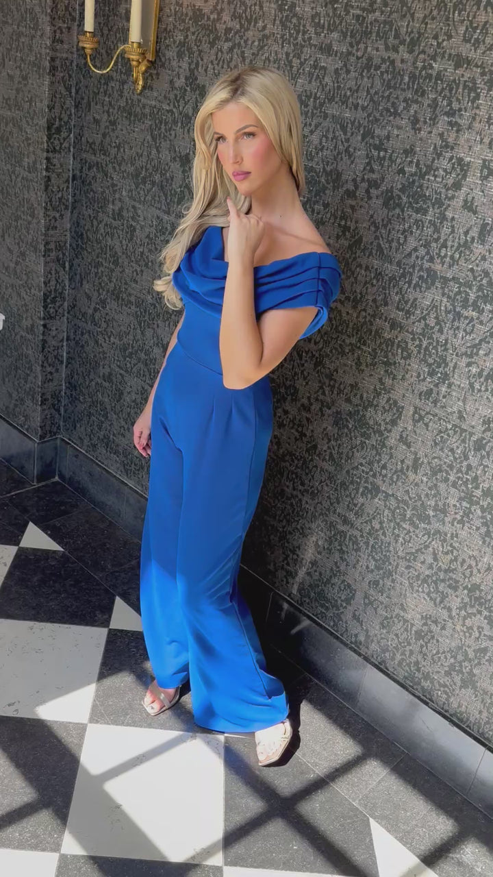 Venice jumpsuit in cobalt