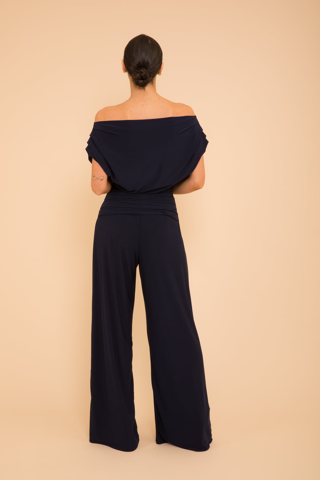 ATOM LABEL carbon jumpsuit in navy