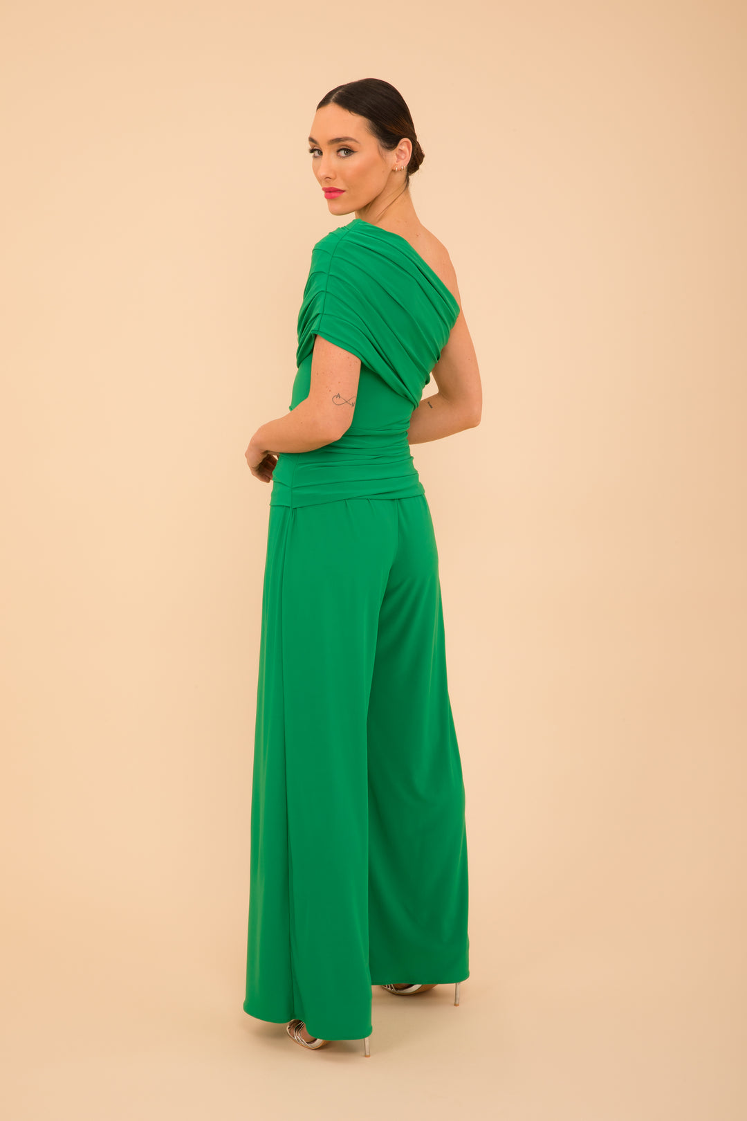 Rhodium jumpsuit in green