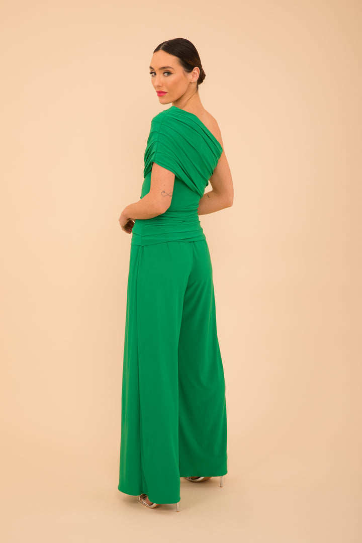 Rhodium jumpsuit in green