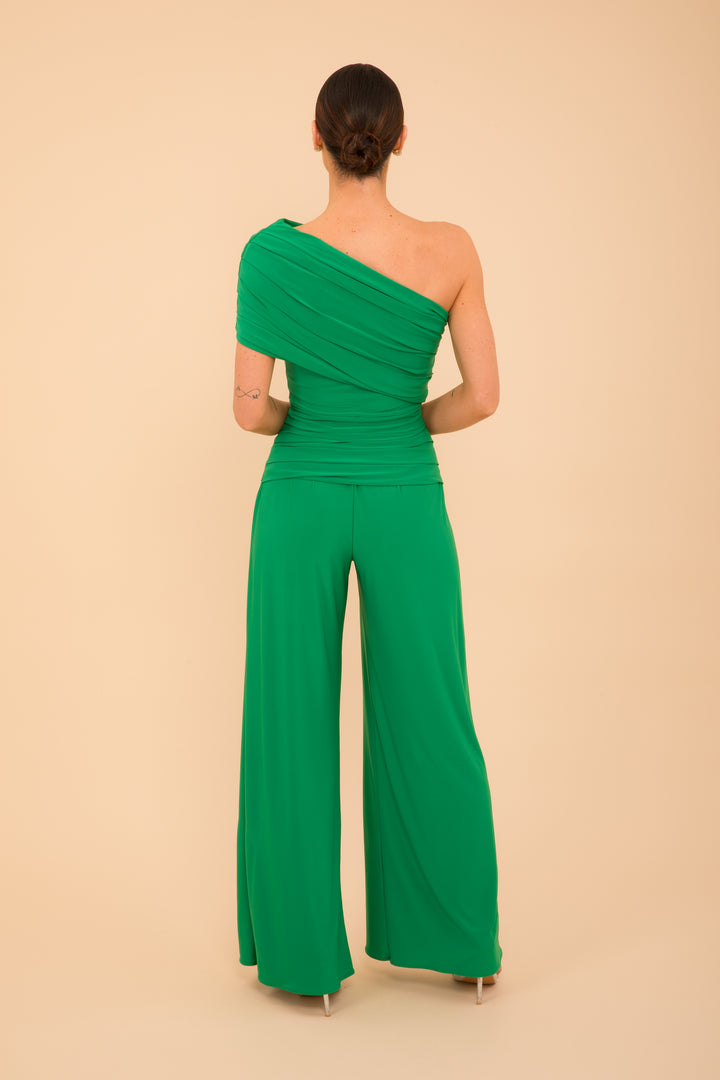 Rhodium jumpsuit in green
